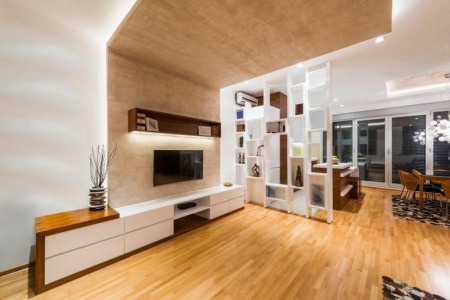 Comment un meuble TV sur-mesure s'int&egrave;gre-t-il harmonieusement dans votre salon ?